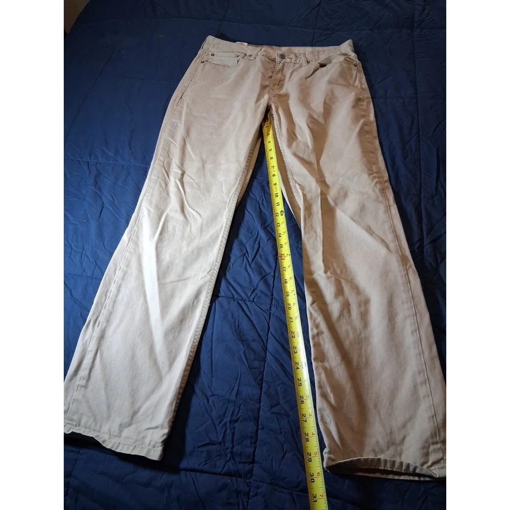 Levi's 514‎ Regular Fit Straight Leg Khaki Work Dress Casual Men's 33x32